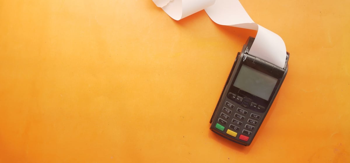 A credit card machine