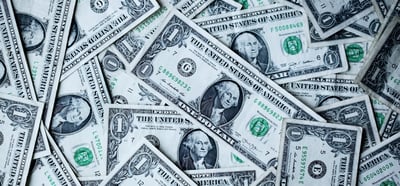 A lot of one-dollar bills