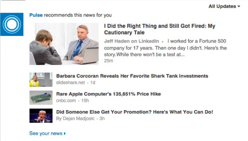 LinkedIn Pulse example