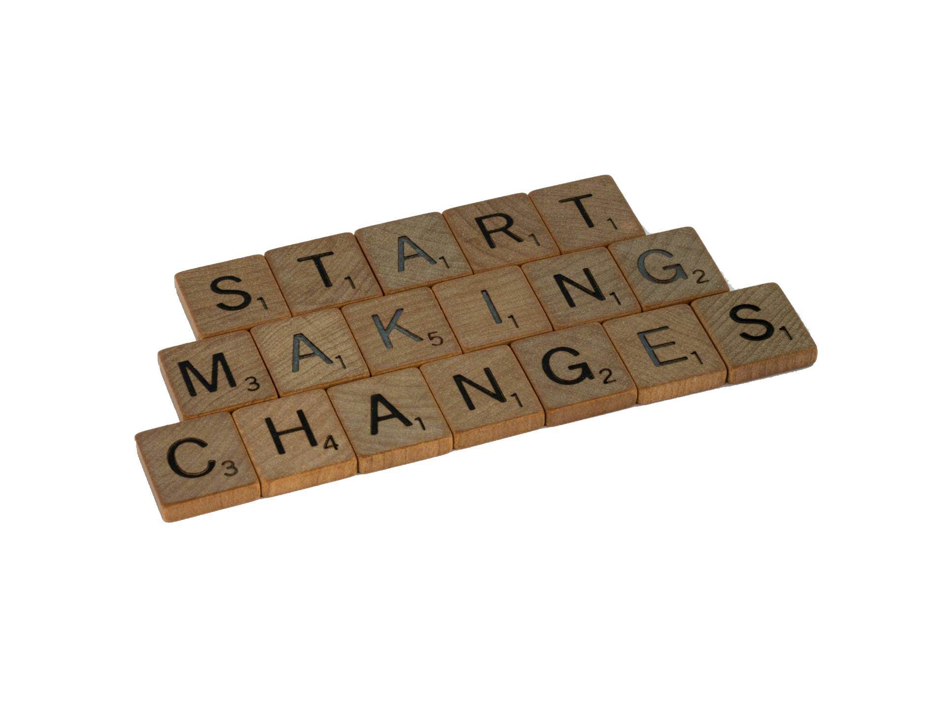 start marketing changes written in wood blocks